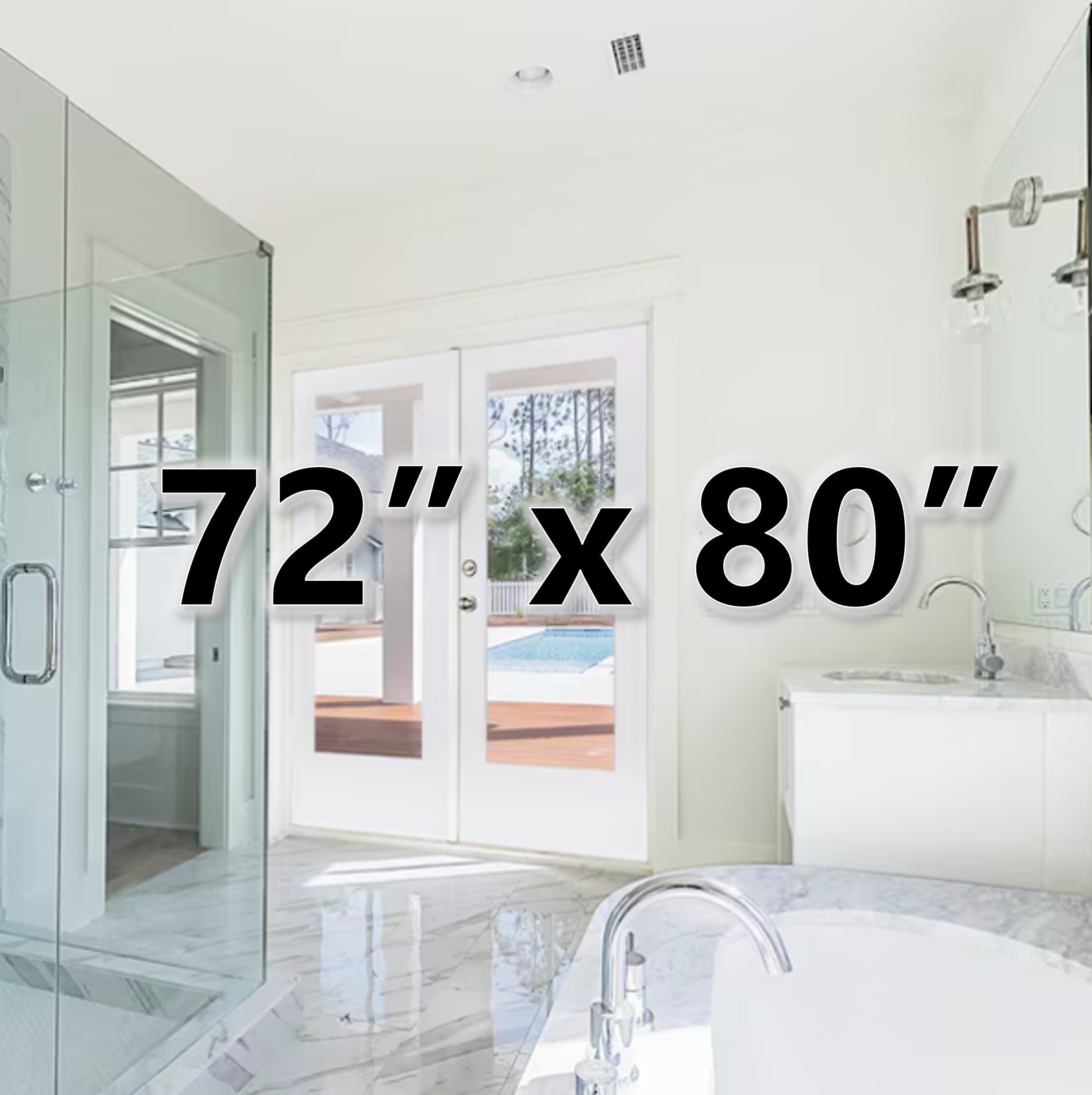 72" x 80"