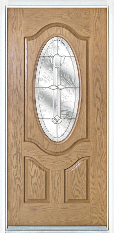 3/4 Oval Lite Entry Door