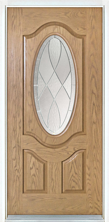 3/4 Oval Lite Entry Door