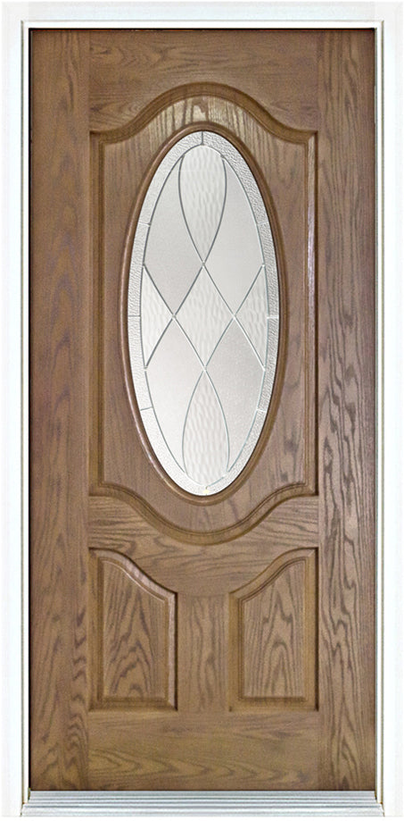 3/4 Oval Lite Entry Door