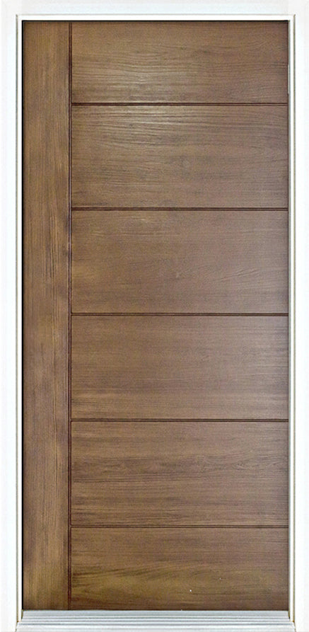 Contemporary Teak Entry Door